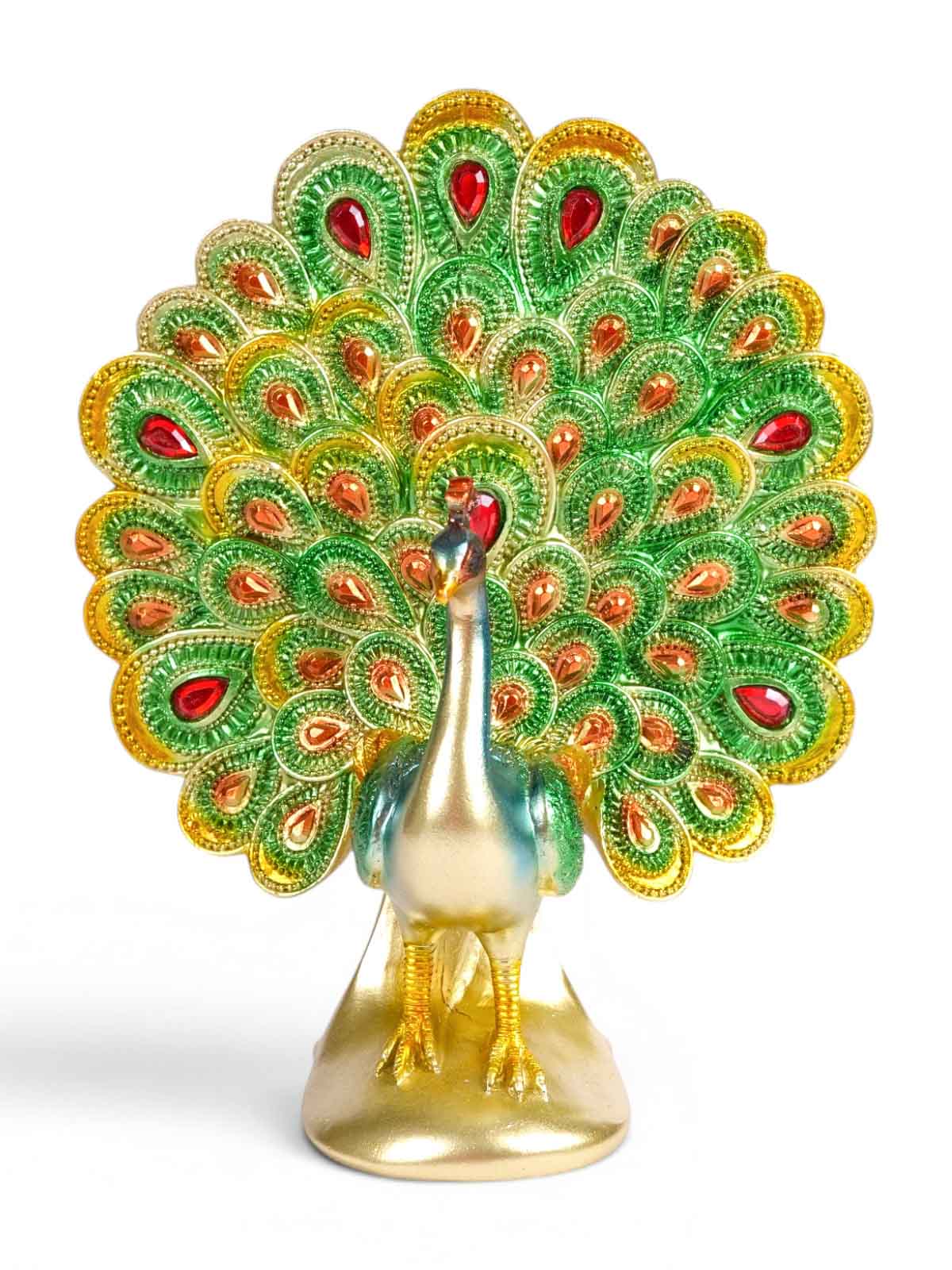 Malhara Rare Peacock Figurine displayed as home decor

