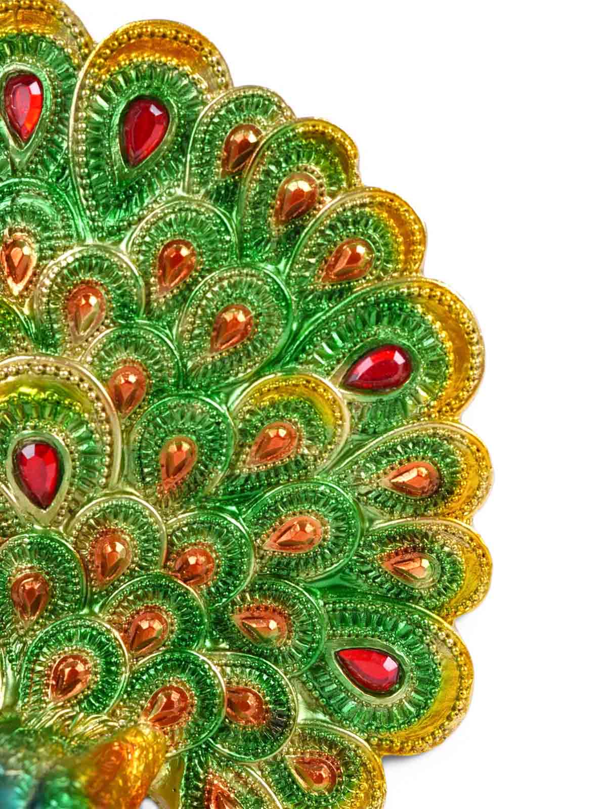 Malhara Peacock Figurine showcasing intricate craftsmanship

