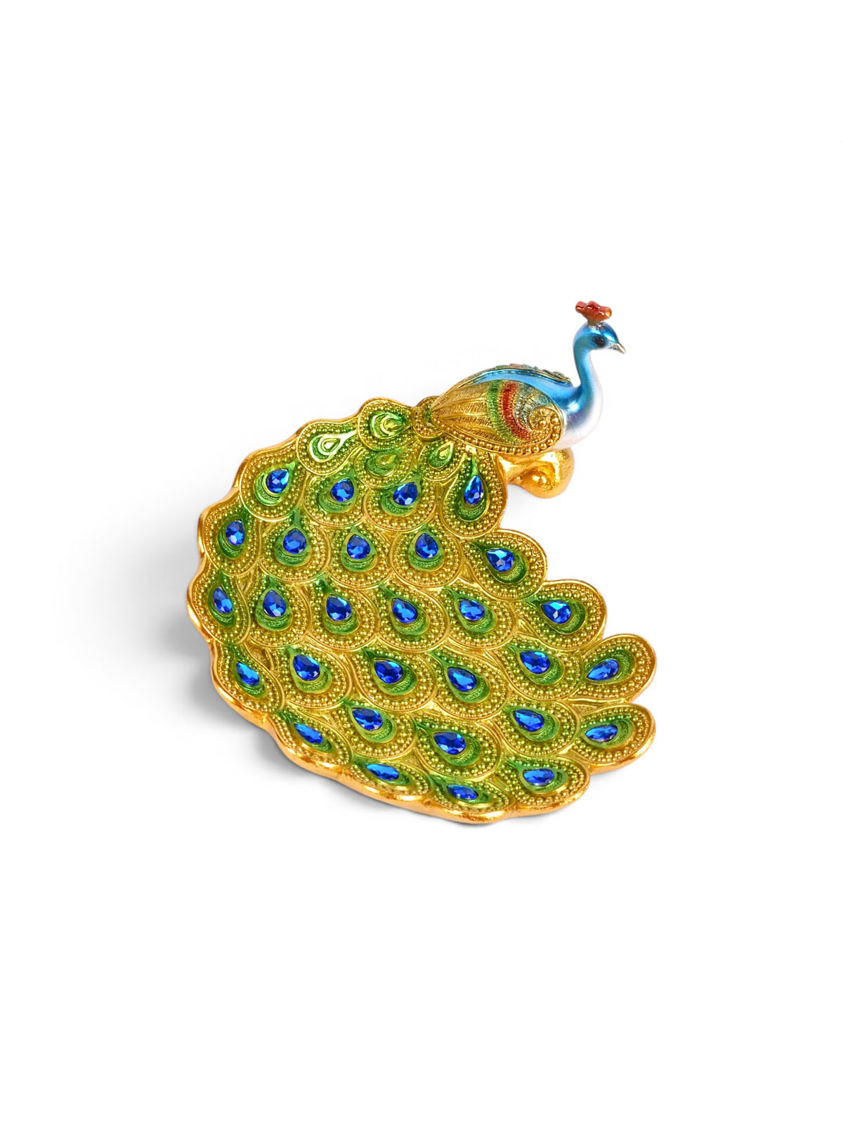 Mayur Regal Peacock Figurine displayed as home decor

