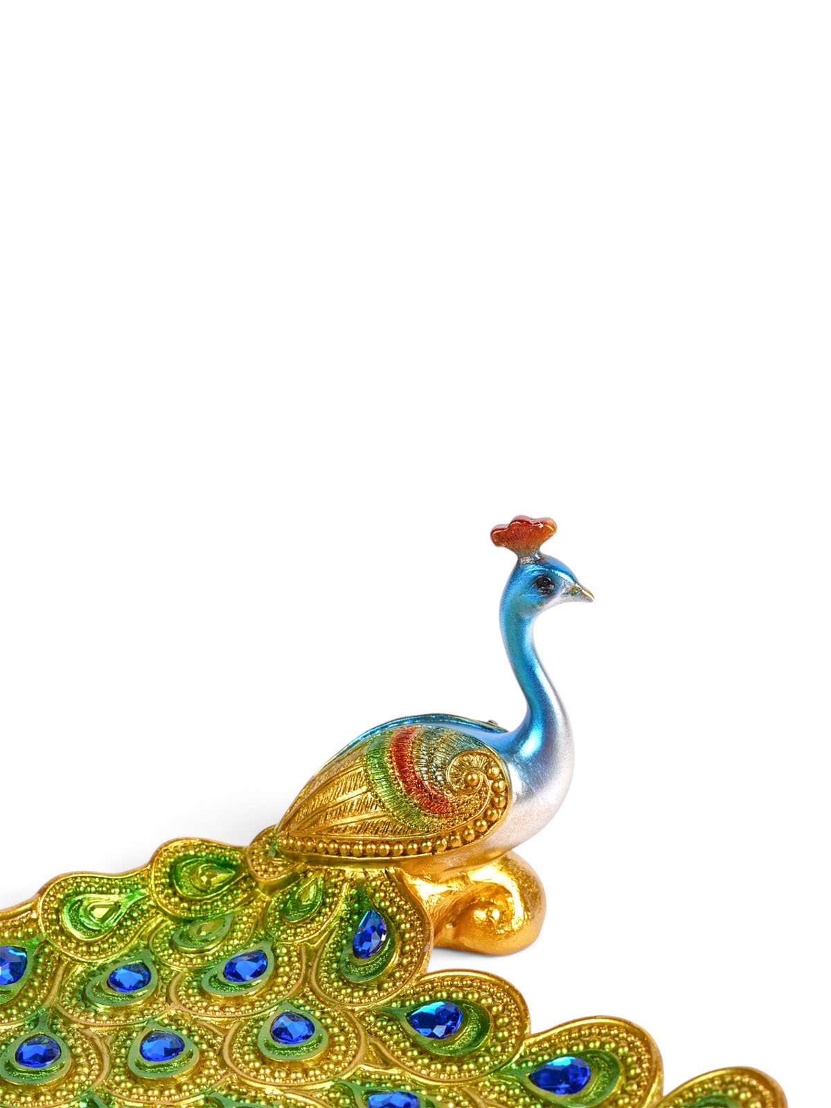 Mayur Peacock Figurine showcasing intricate craftsmanship

