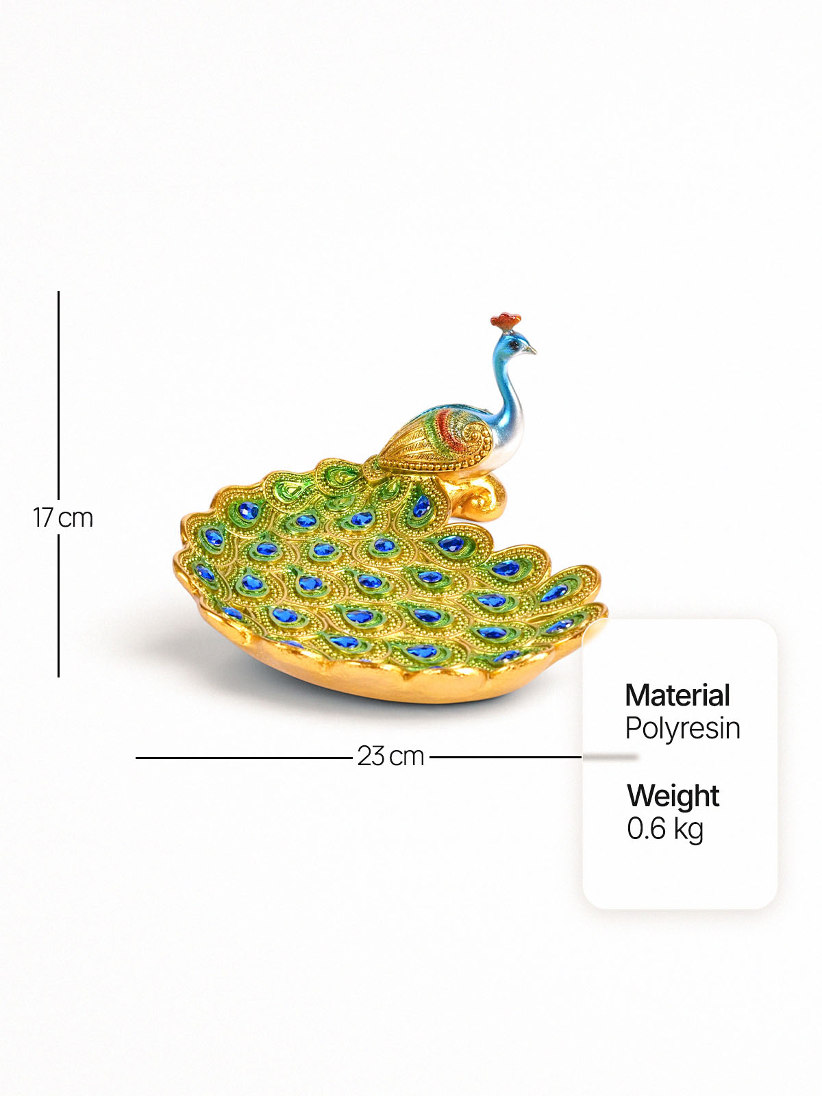 Decorative Mayur Regal Peacock Figurine for home interiors

