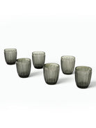 Meraki subtle embossed drinking glasses set of 6


