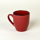 Merlot patterned ceramic mugs set

