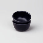 Black melamine serving bowls set of 2

