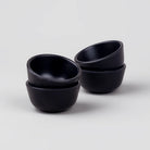Black melamine serving bowls set of 4

