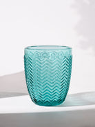 Set of six elegant Midori drinking glasses

