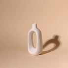 Minimalist white decorative vase for living room decor

