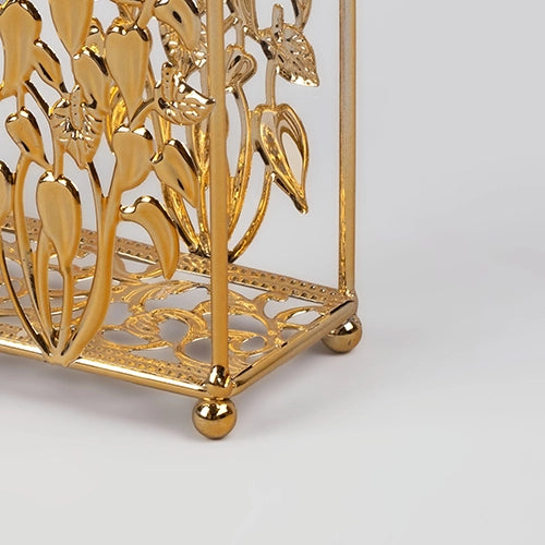 Premium gold plated tissue box for elegant interiors
