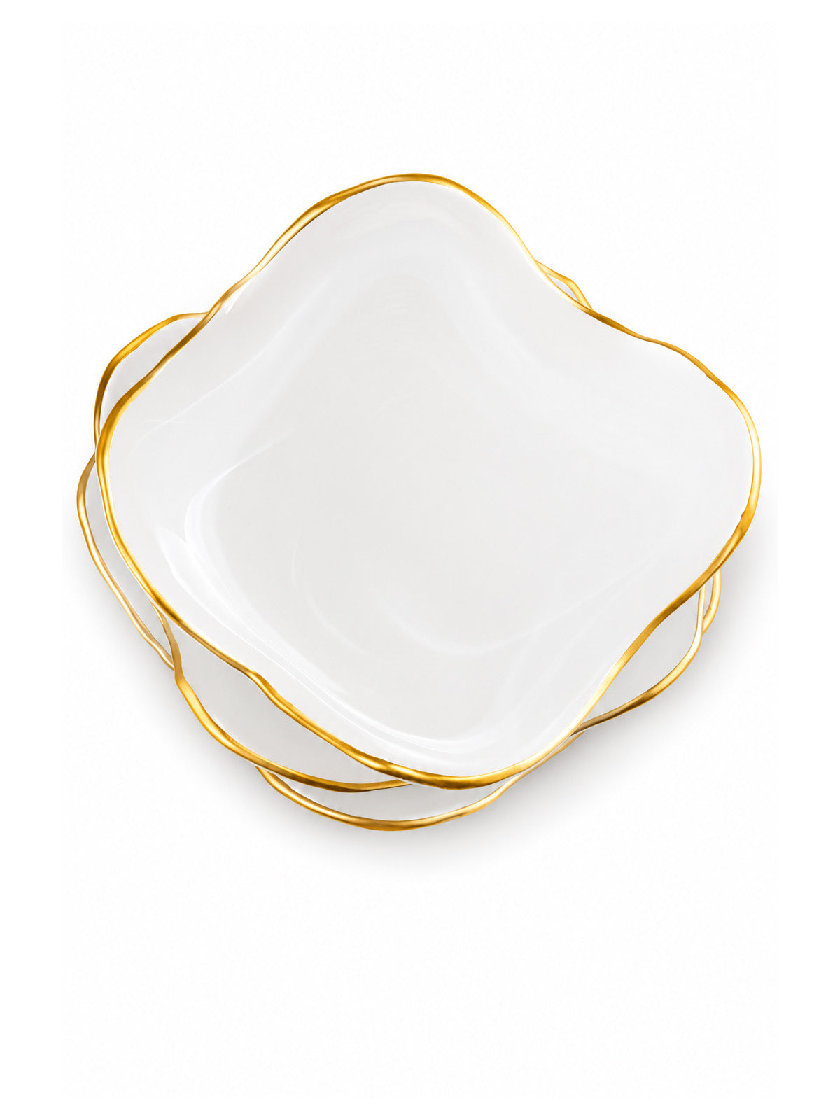 Monarch snack bowl set with gold detailing

