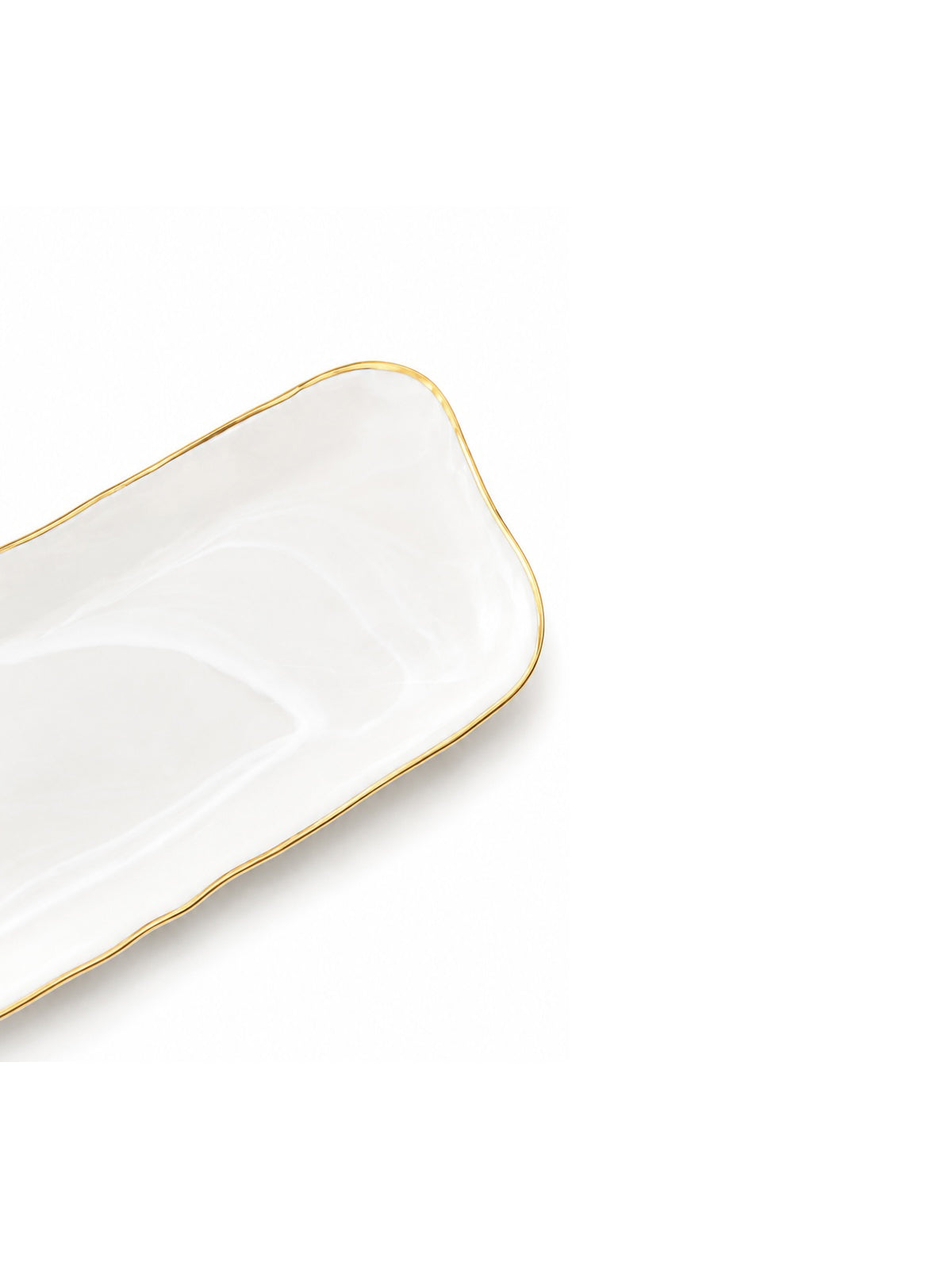 Real gold snack serving tray

