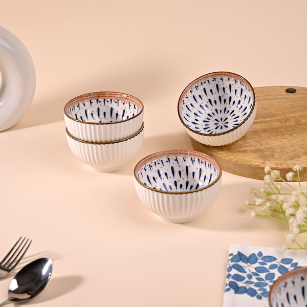 Monsoon Dreamscape porcelain bowls set of 4

