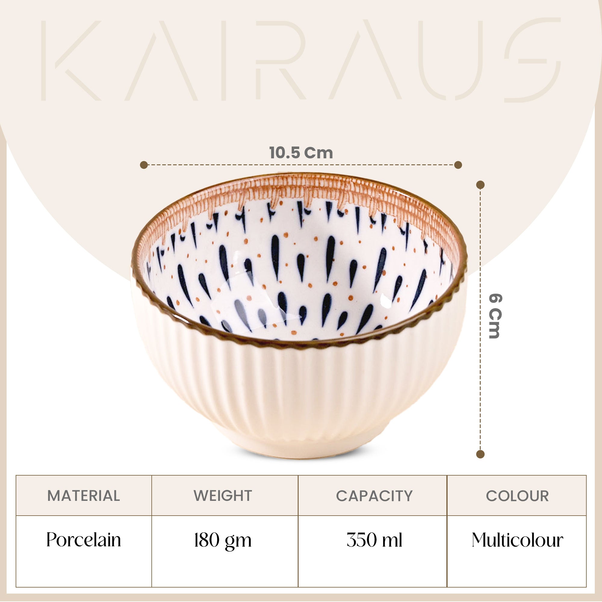 Premium porcelain bowls set of 4

