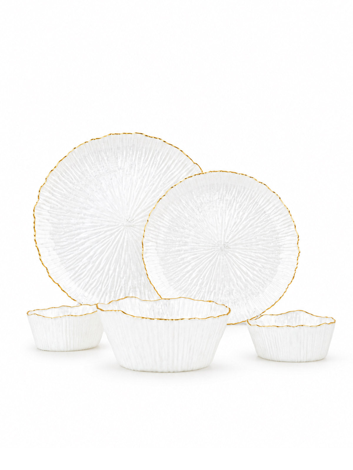 Moonstone Real Gold Dinner Set 27 Pcs featuring an elegant design

