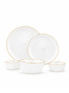 Moonstone Real Gold Dinner Set 27 Pcs featuring an elegant design

