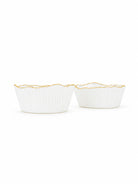 Moonstone Real Gold Dinner Set 27 Pcs arranged on a dining table

