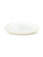 Moonstone Dinner Set showcasing elegant gold detailing

