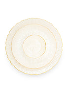 Moonstone Real Gold Dinnerware Set with beautifully designed plates and bowls

