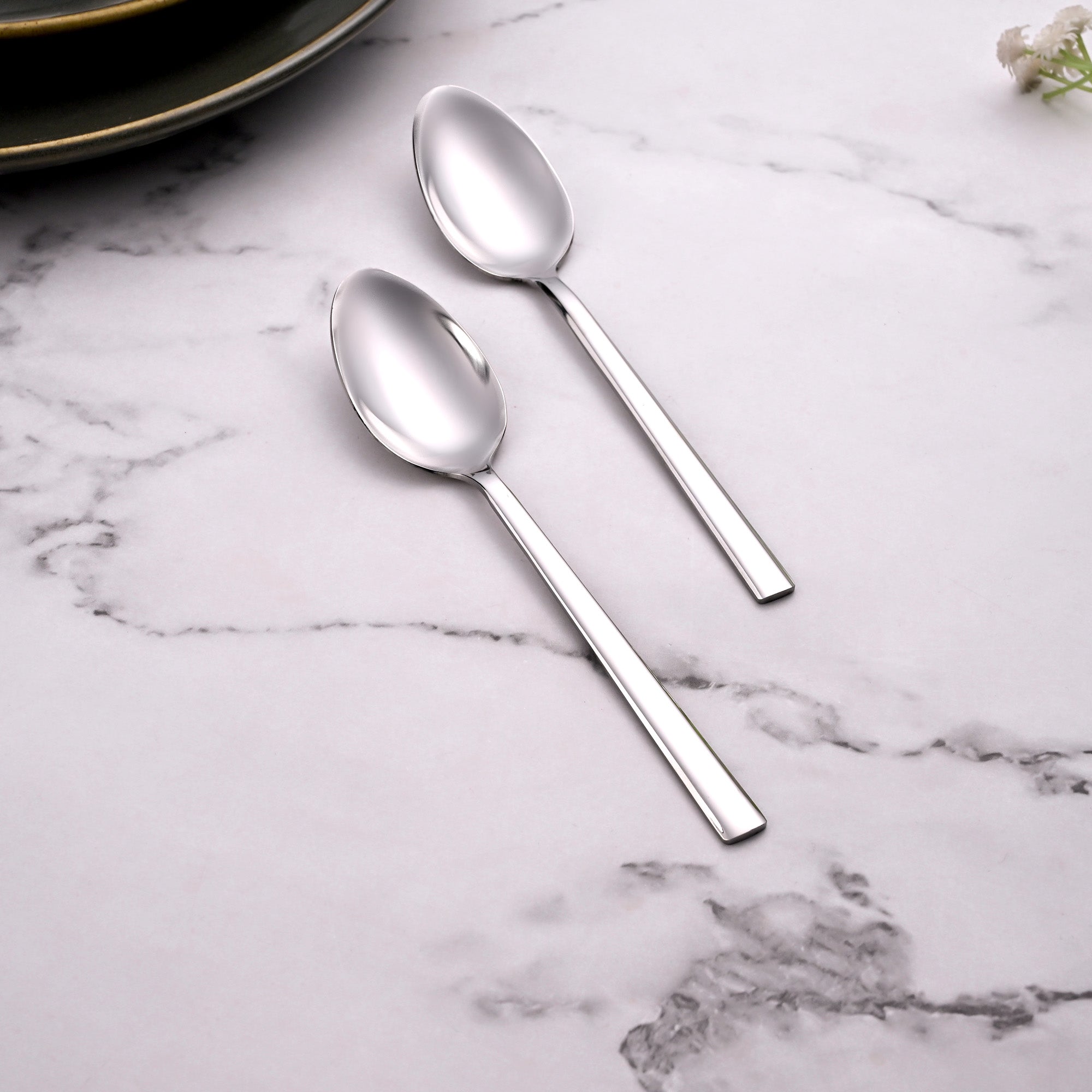 Morning Shine Tea Spoons Set of 2 with Elegant Polished Finish

