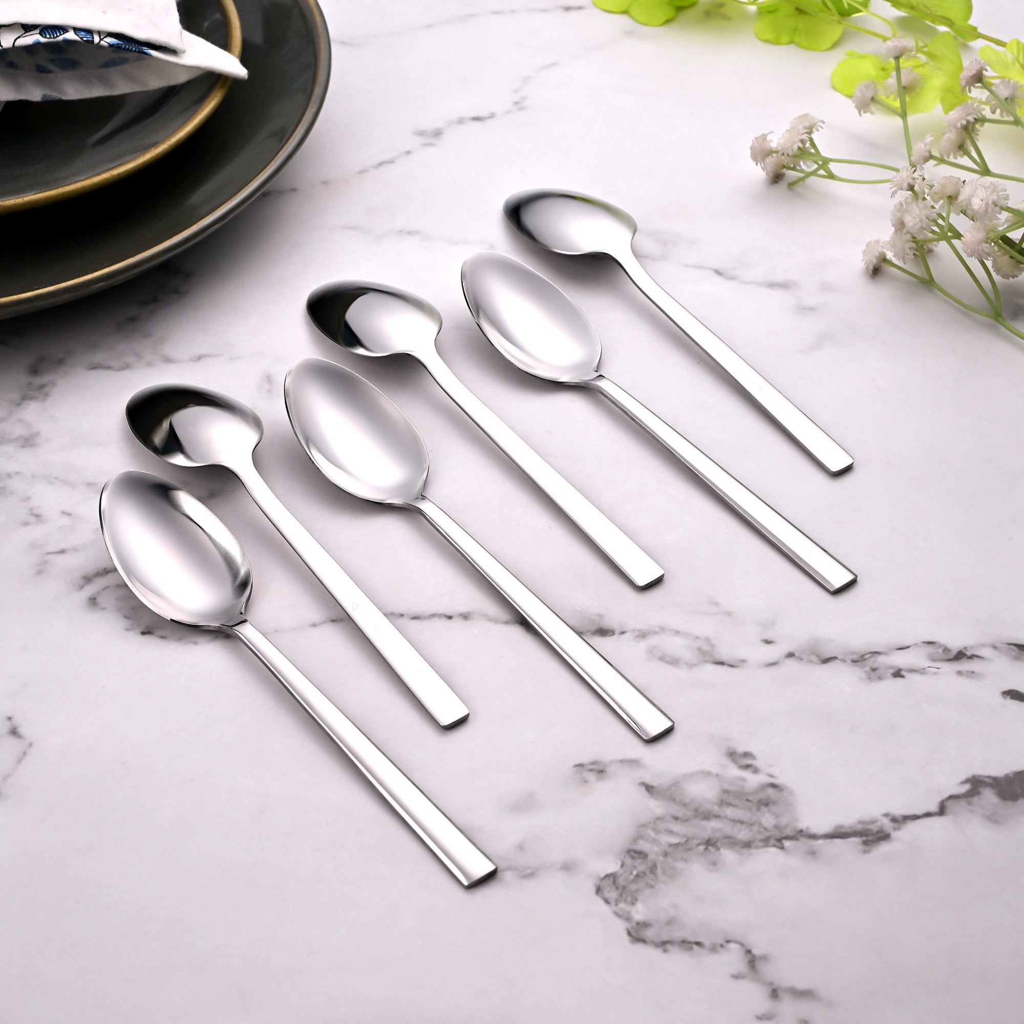 Morning Shine Tea Spoons Set of 6 for Everyday Use

