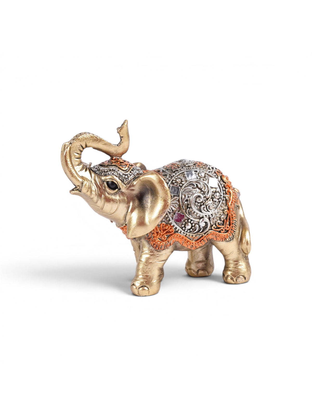 Mudita set of two elephant figurines for table and shelf decor

