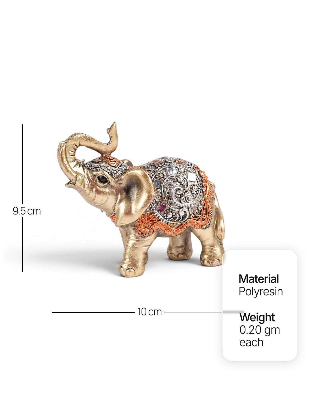 Mudita joyful elephants decorative figurine set for gifting

