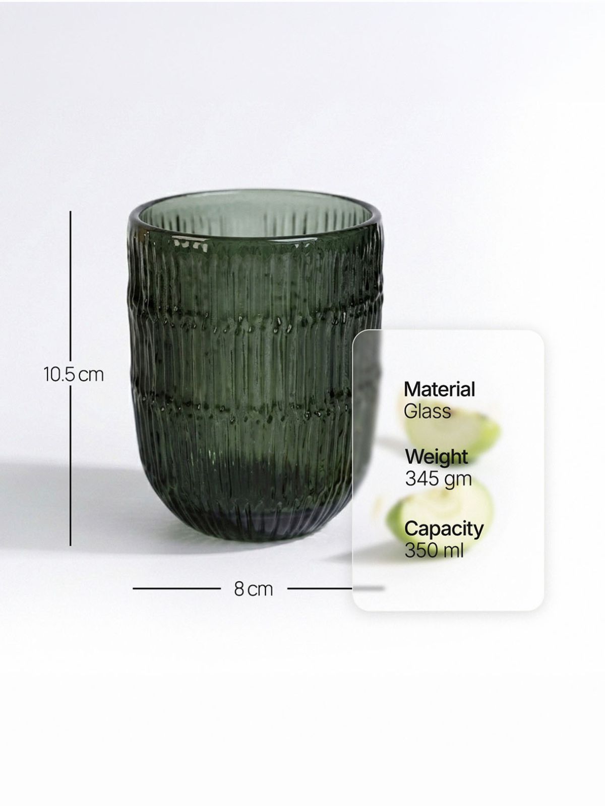 Two Muse drinking glasses with an artistic design

