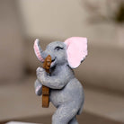 Musical Elephant Trio displayed as a decorative centerpiece

