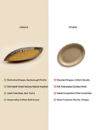 Mustard Leaf Lace Ceramic Platter