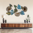 Nature's Elegance metal wall art with intricate botanical design

