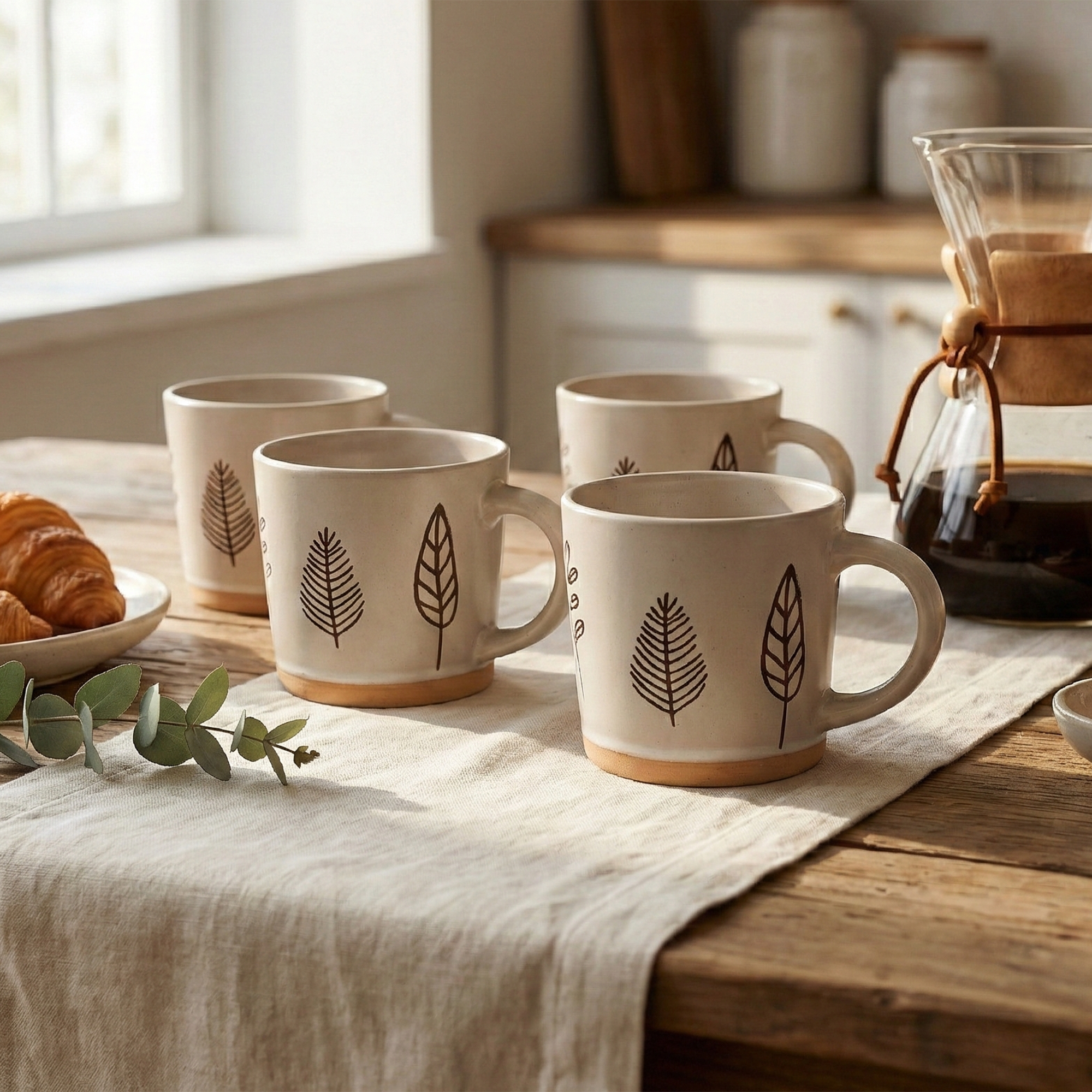 Oak & Elm Ceramic Coffee Mug Set of 4

