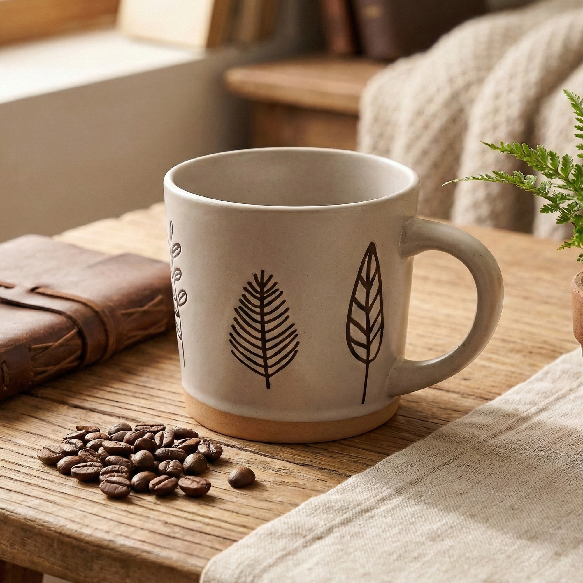 Set of 4 Oak & Elm coffee mugs


