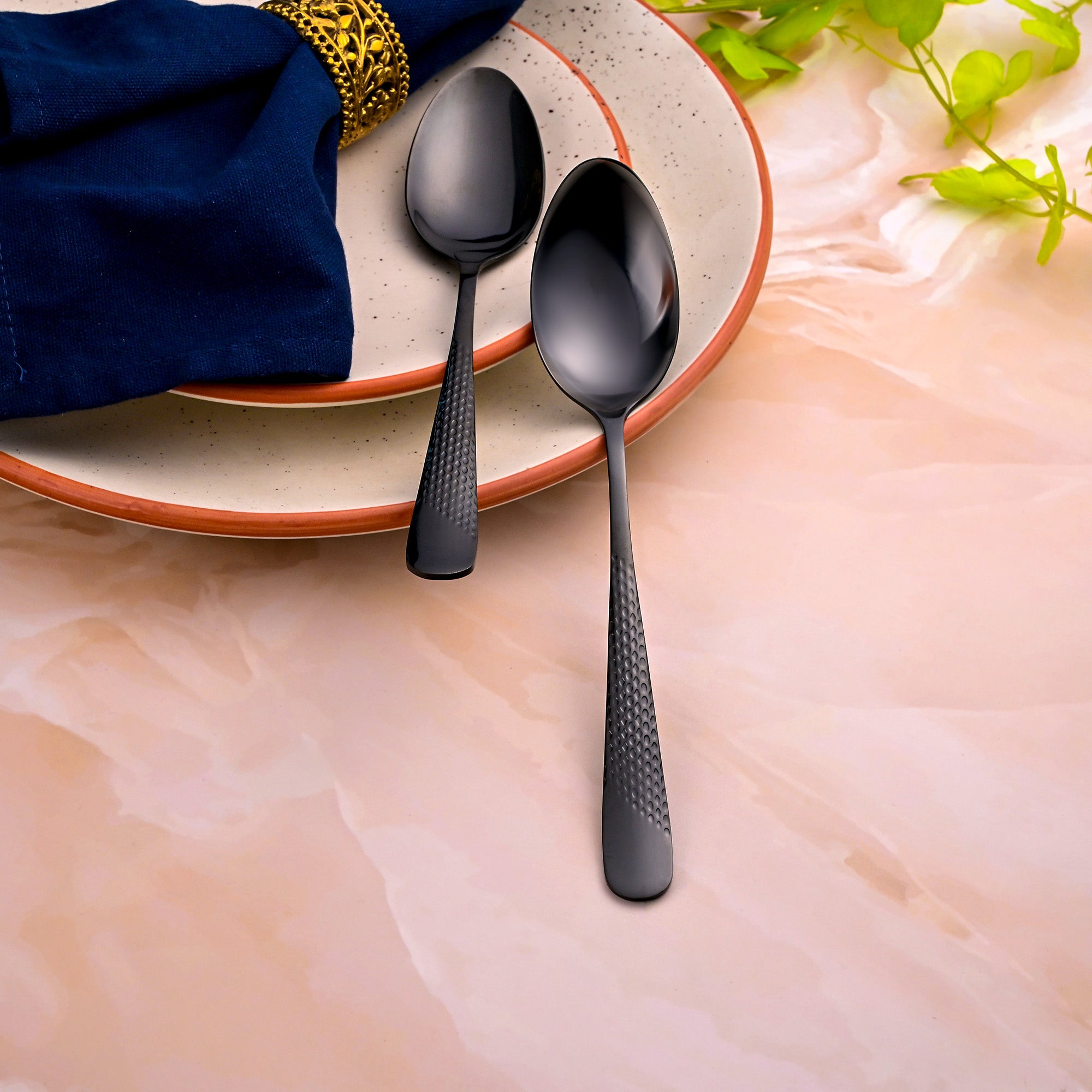 Premium Onyx Black Spoons with a Modern and Elegant Design

