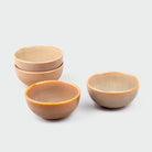 Set of four Italian glazed ceramic bowls

