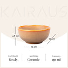 Four-piece Italian ceramic bowl set

