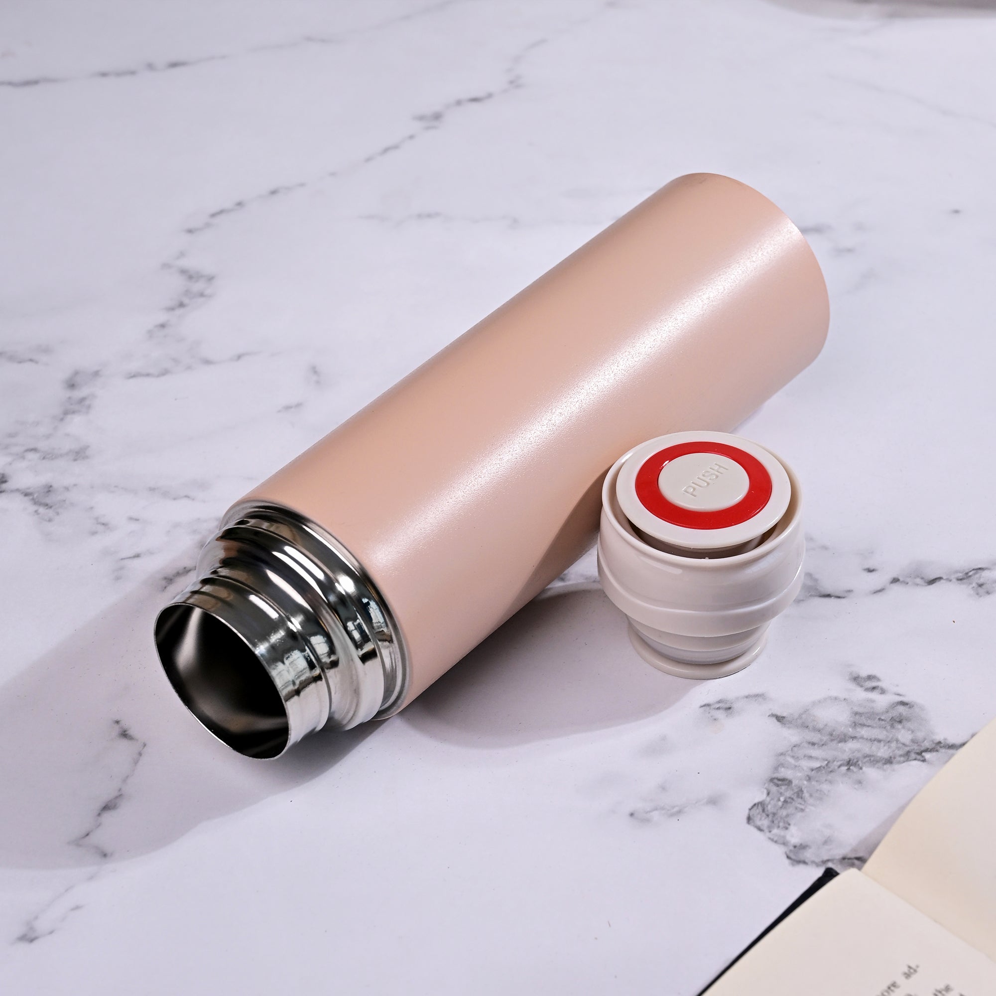 Stylish stainless steel vacuum flask set for office and home