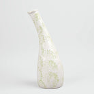 Pastel green textured flower vase with elegant design


