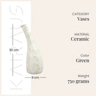 Elegant pastel green flower vase for modern home decor

