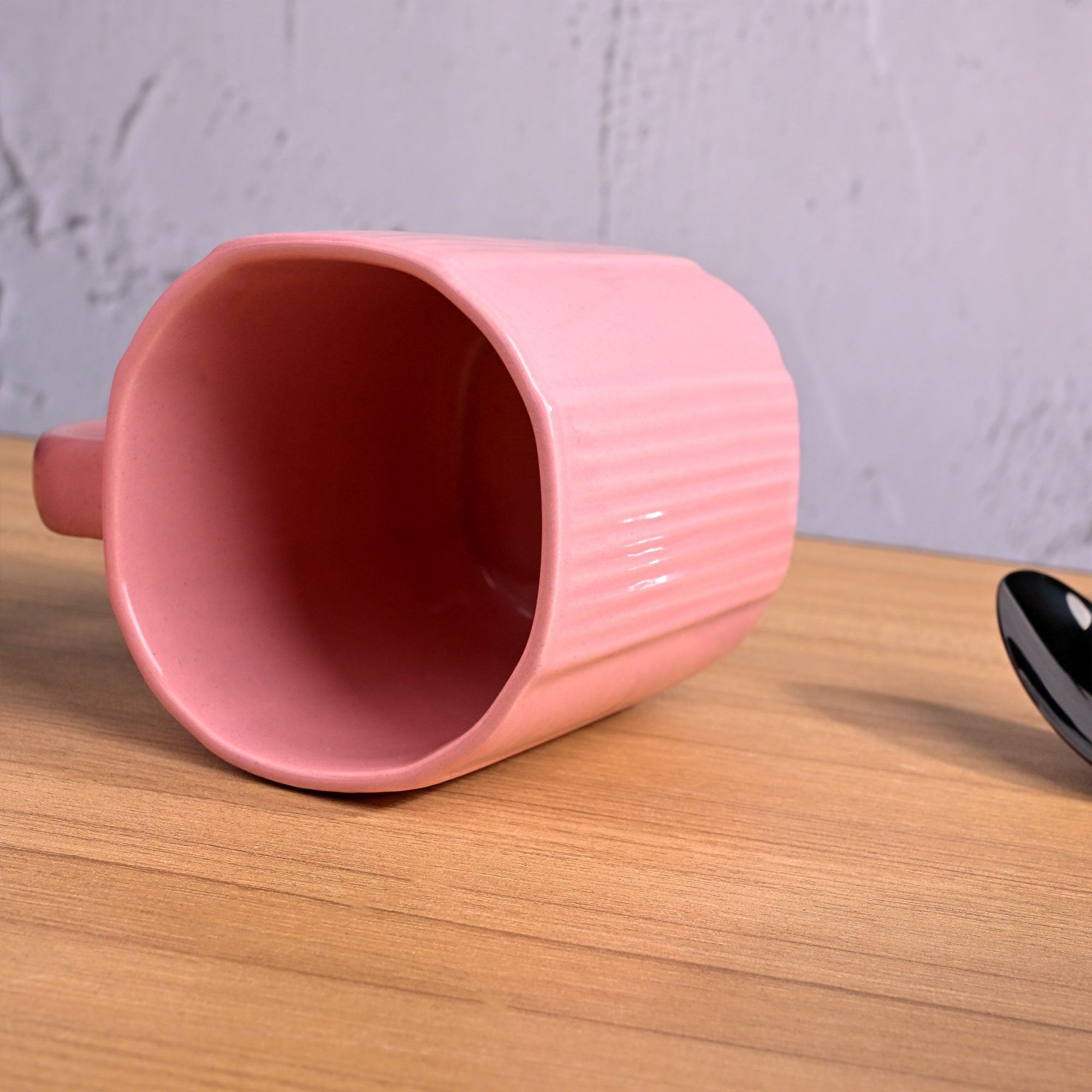 Pastel pink elegant coffee mug set

