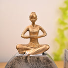 Home yoga letters with a relaxing decorative design

