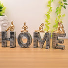 Calm and peaceful yoga letters for home decor

