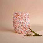 Decorative peach flower vase for stylish interior decoration

