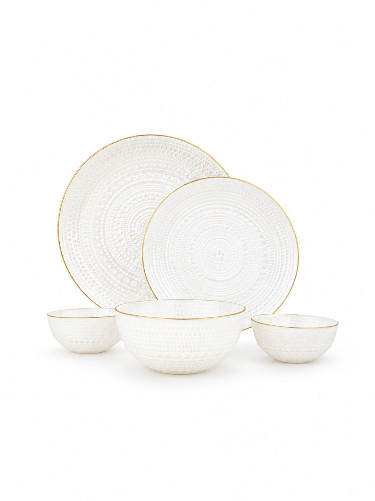 Pearlwave Real Gold Dinner Set 27 Pcs featuring an elegant design


