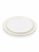 Pearlwave 27 Piece Real Gold Dinner Set product close-up

