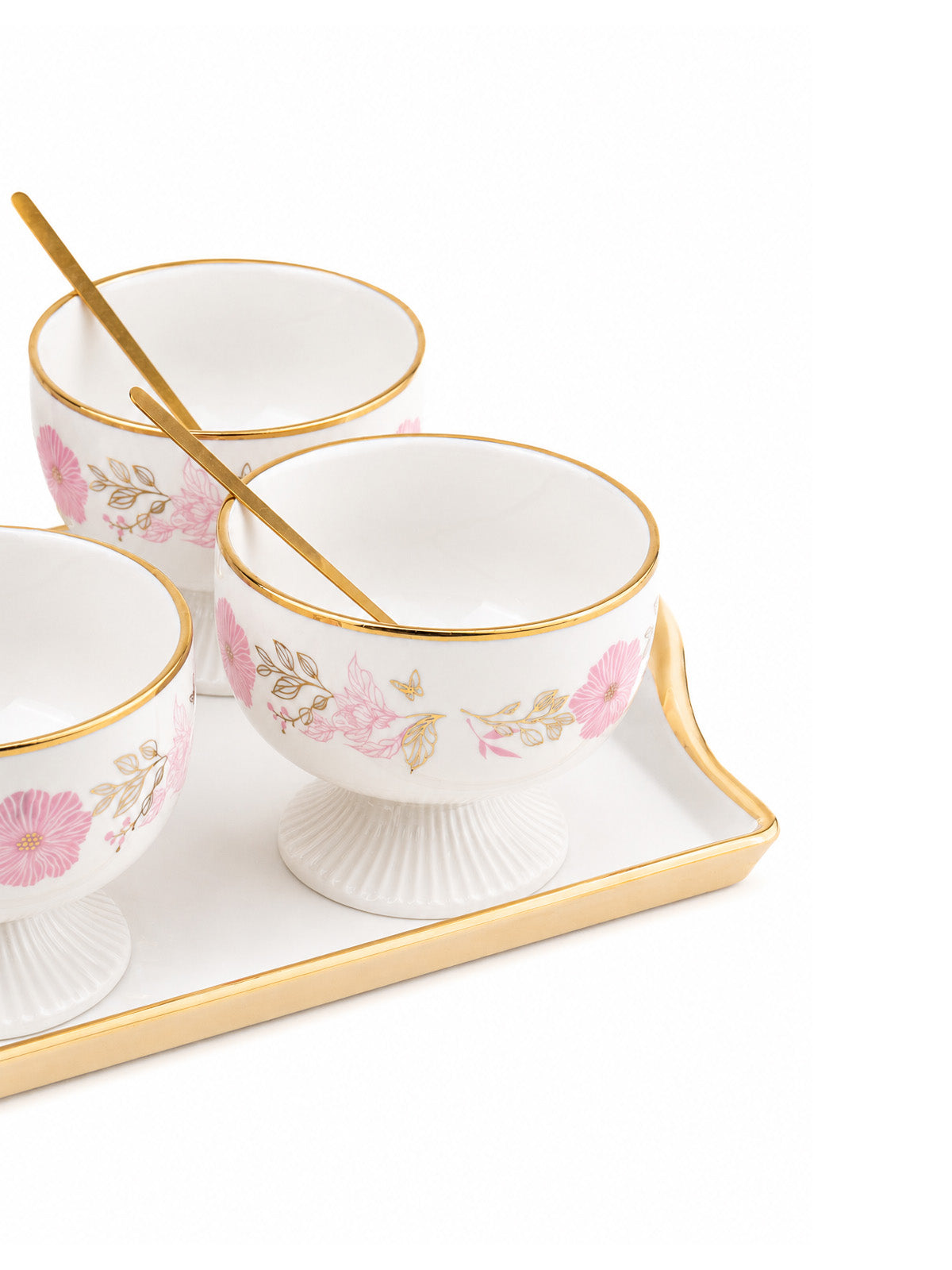 Pink Petal luxury dessert bowls for serving

