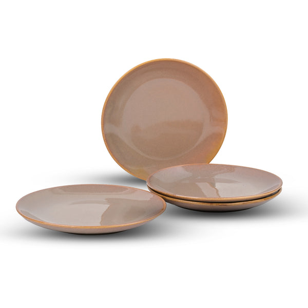 Classic Ceramic Dinner Plate Set of 4 (10.5 Inch)