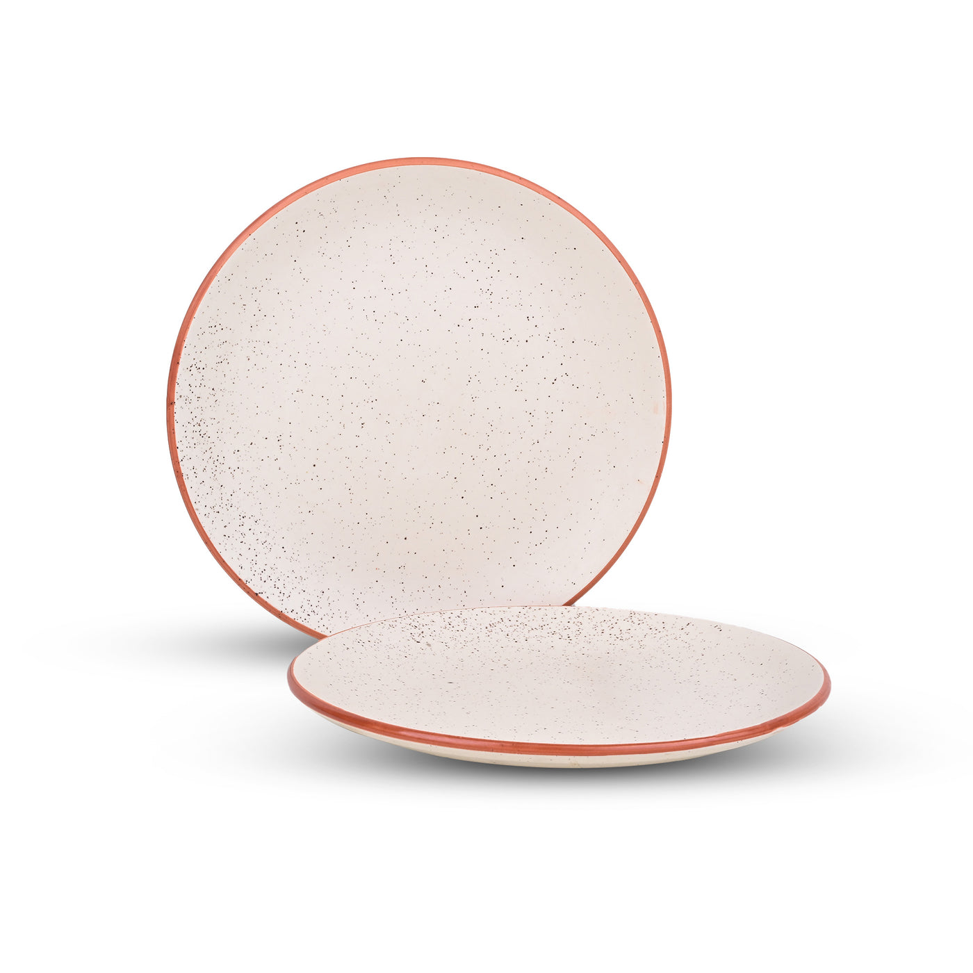 Classic White Ceramic Dinner Plates Set (10.5 Inch)
