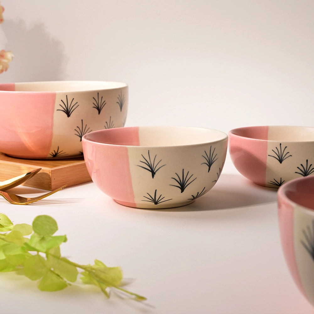 Blush pink decorative bowls set of 4

