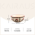 Premium tropical ceramic bowls for serving

