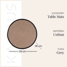 Decorative Quace woven placemat for stylish table settings
