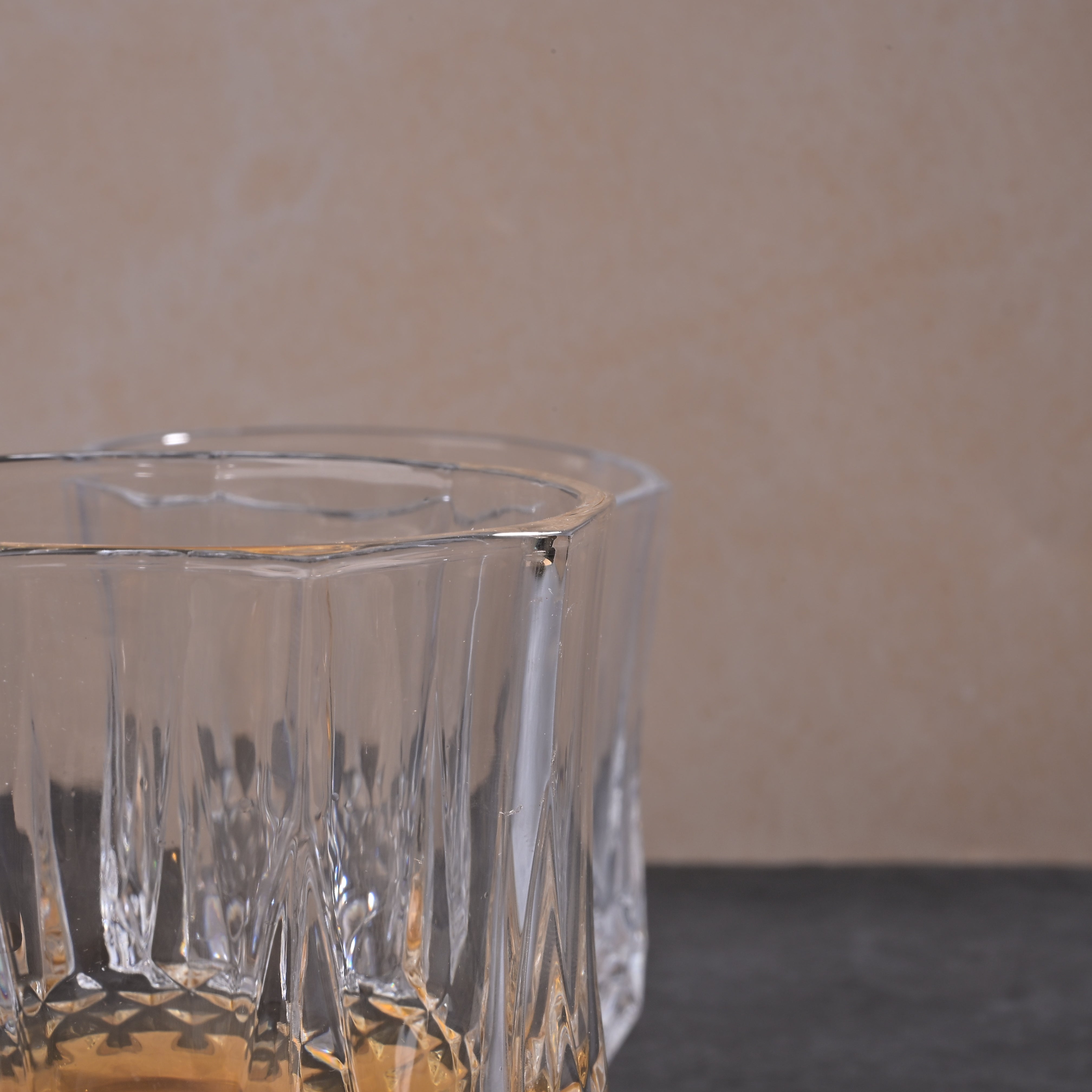 Clear Glass Tumbler Pair